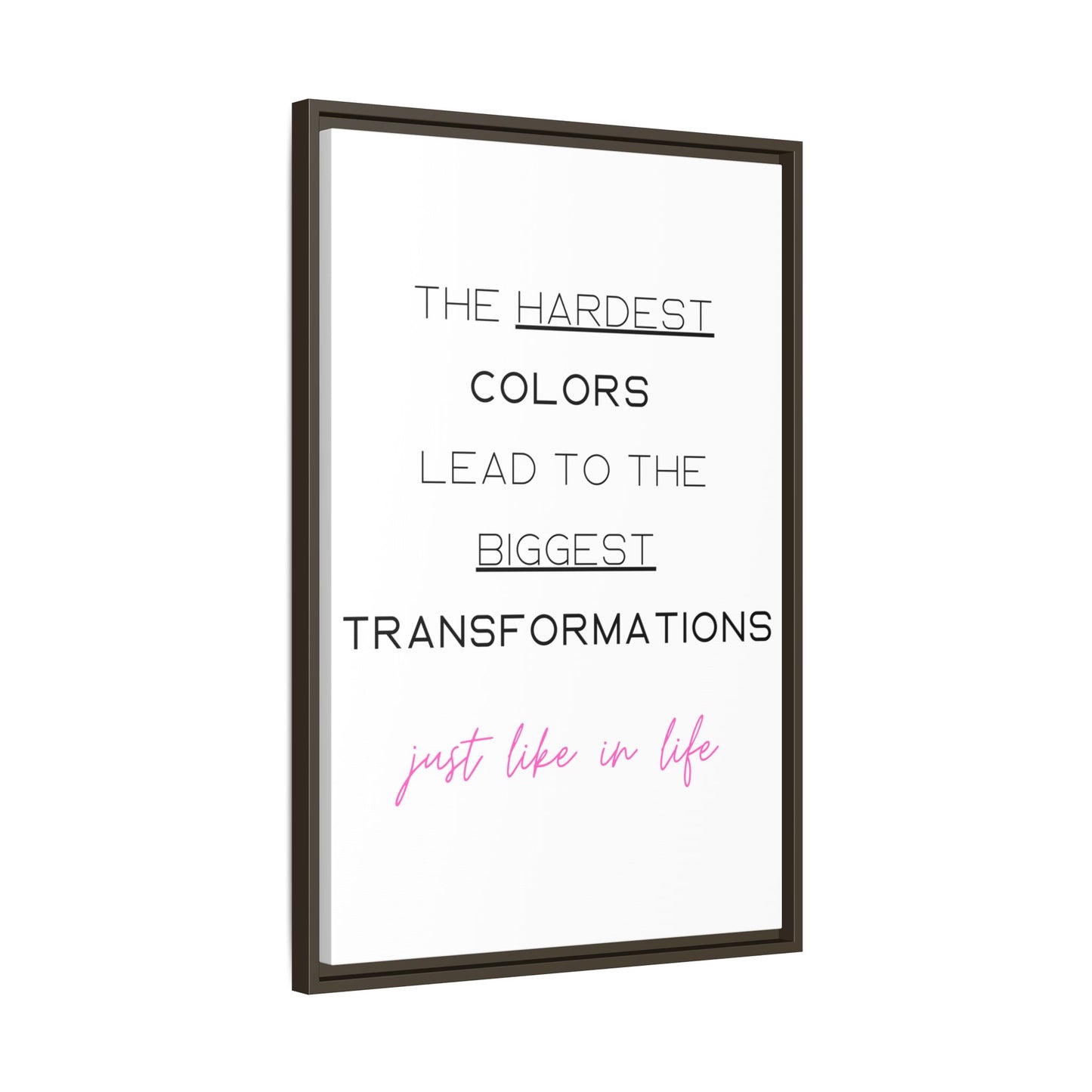 Transformational Canvas – 'Biggest Transformations' Wall Art