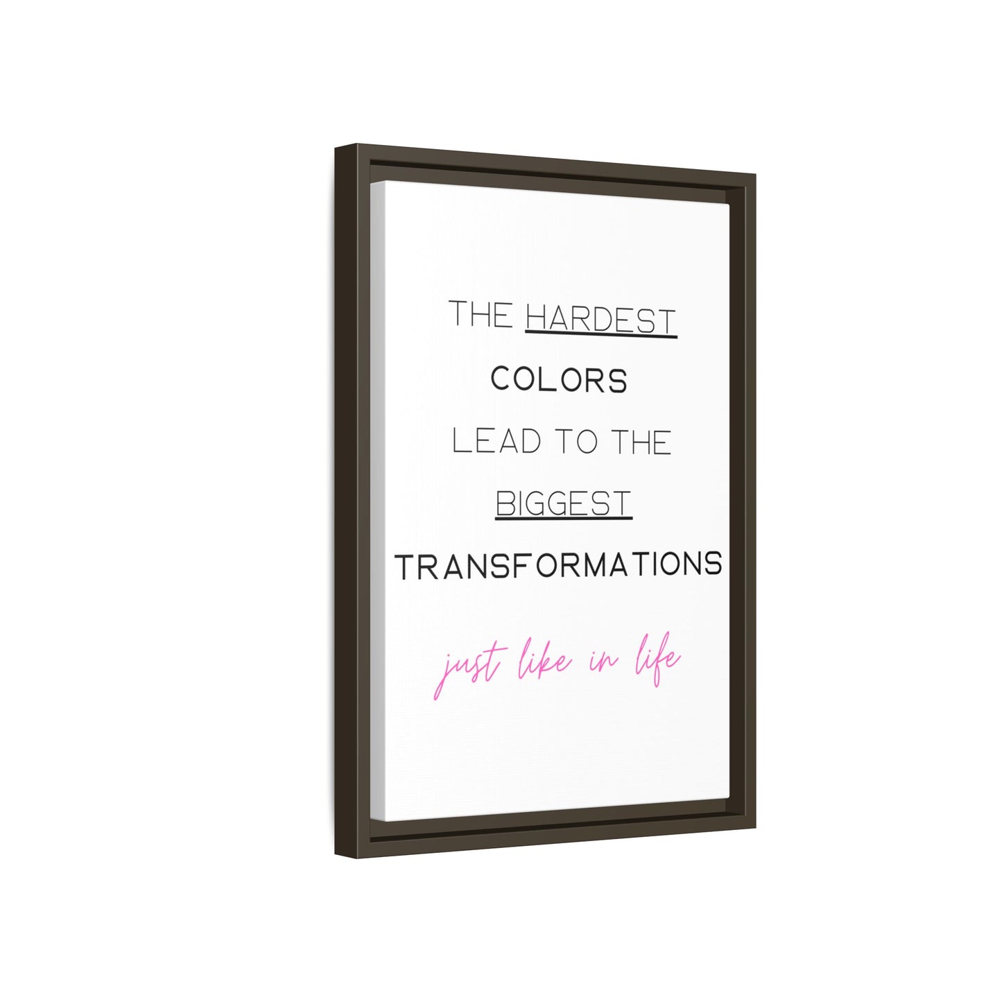Transformational Canvas – 'Biggest Transformations' Wall Art