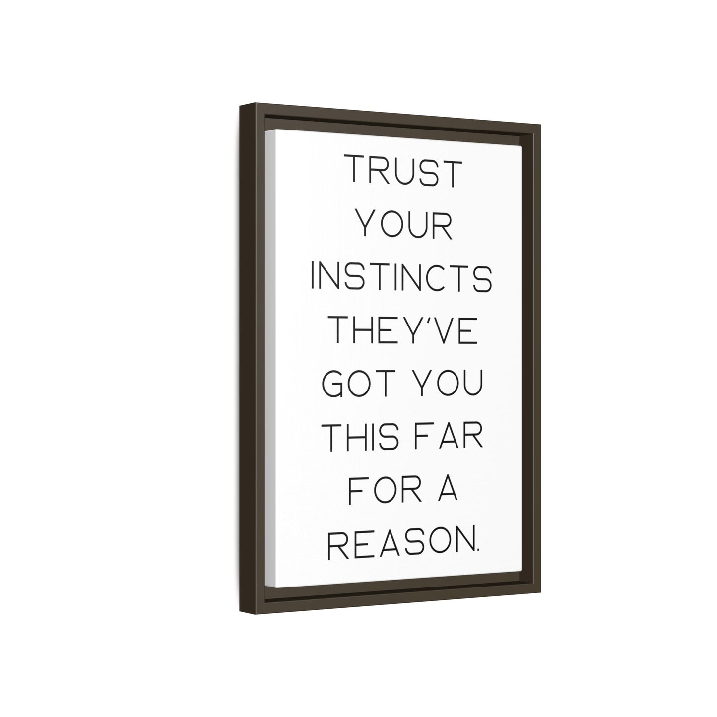 Motivational Salon Canvas – 'Trust Your Instincts' Wall Art