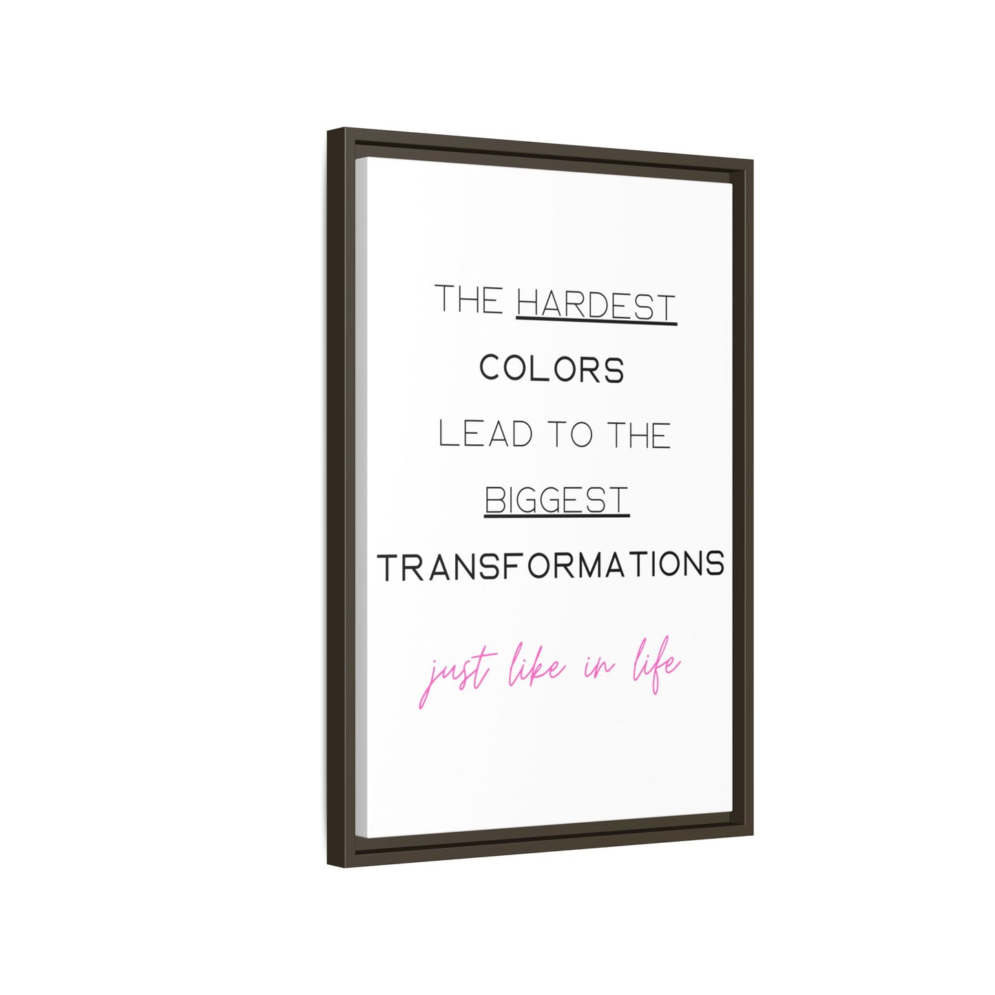 Transformational Canvas – 'Biggest Transformations' Wall Art