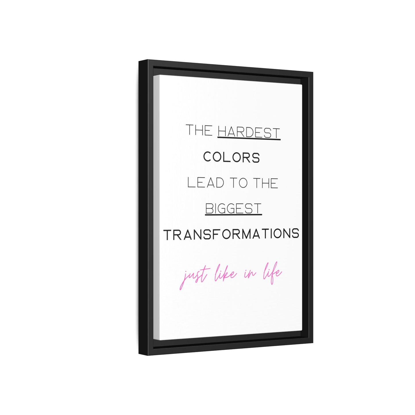 Transformational Canvas – 'Biggest Transformations' Wall Art