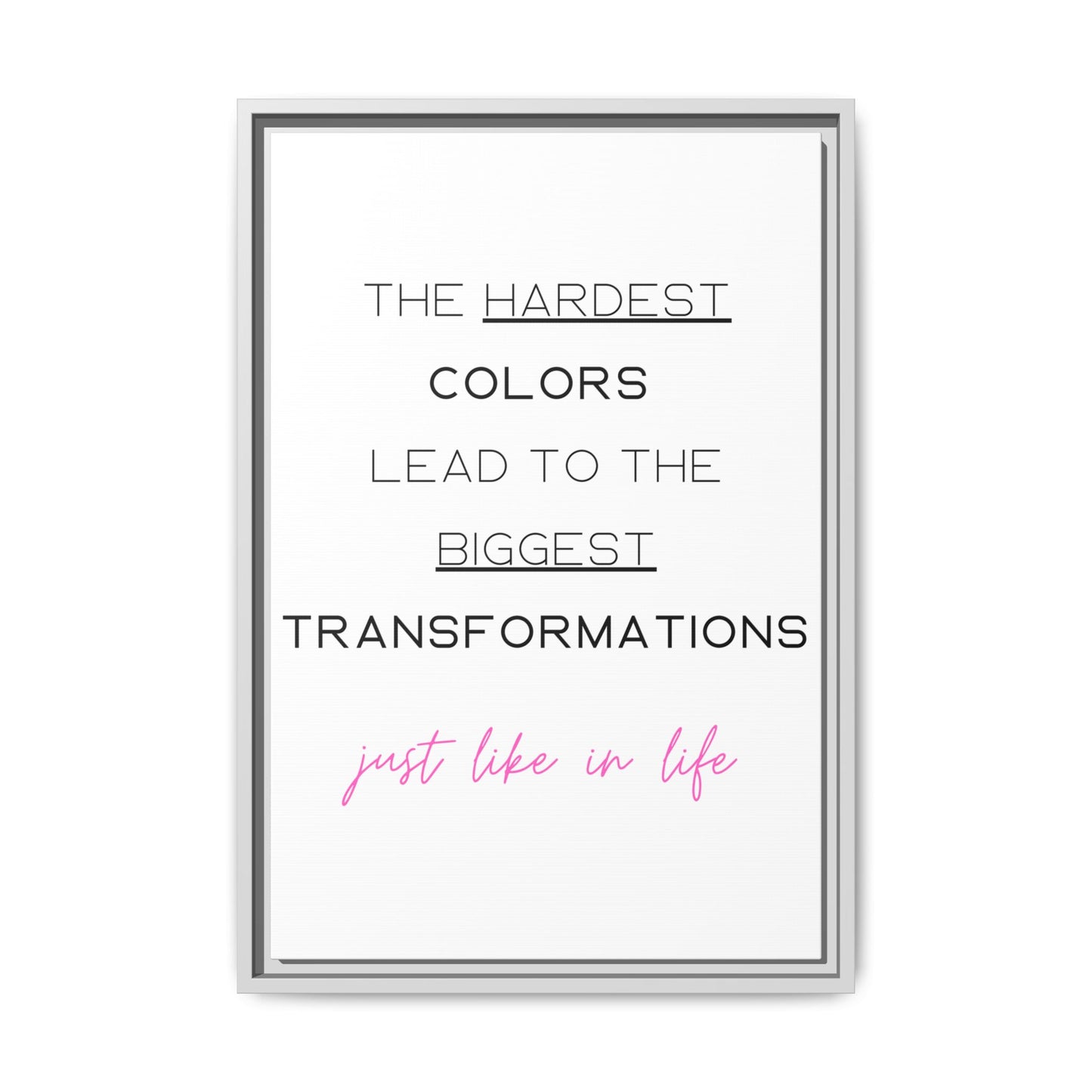 Transformational Canvas – 'Biggest Transformations' Wall Art