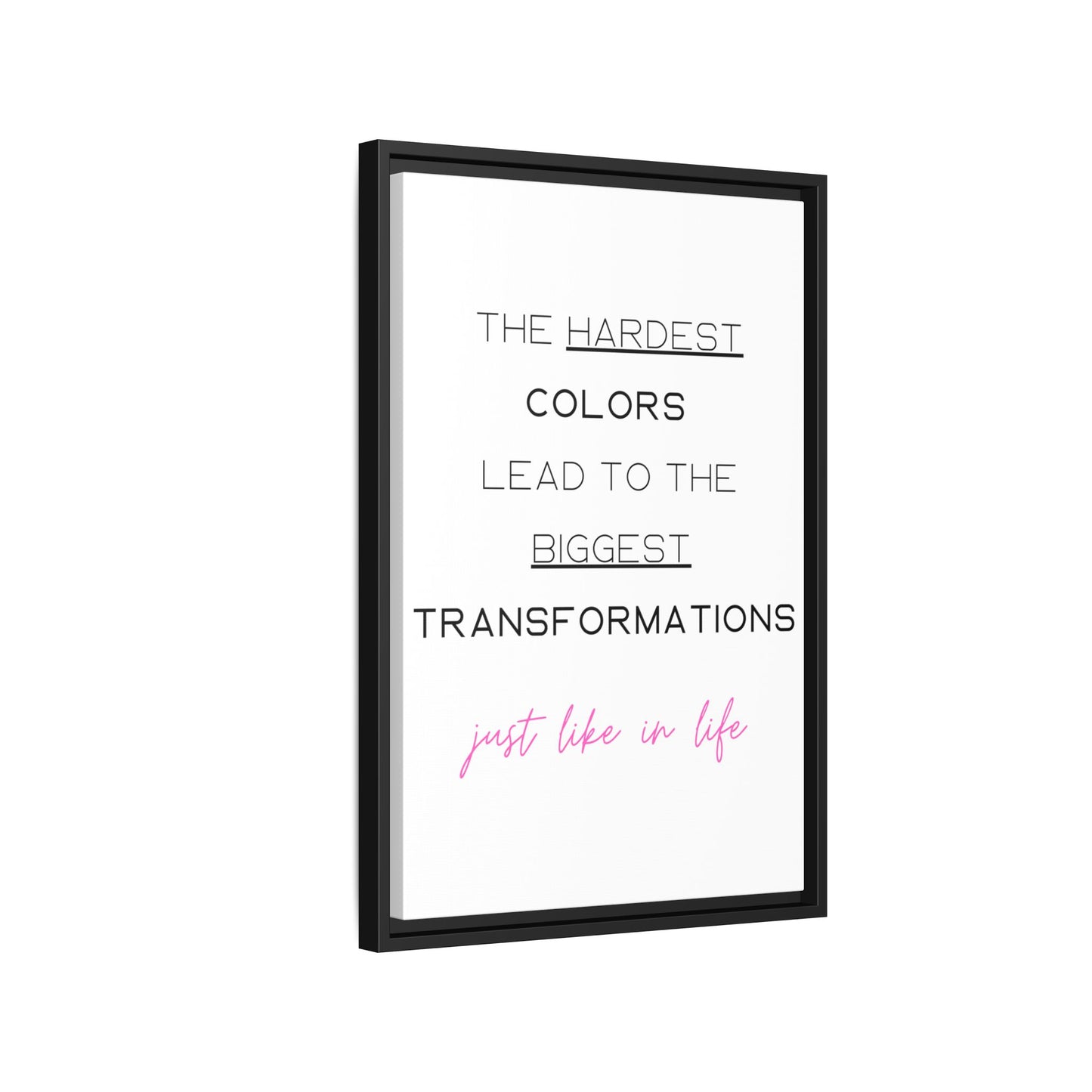 Transformational Canvas – 'Biggest Transformations' Wall Art