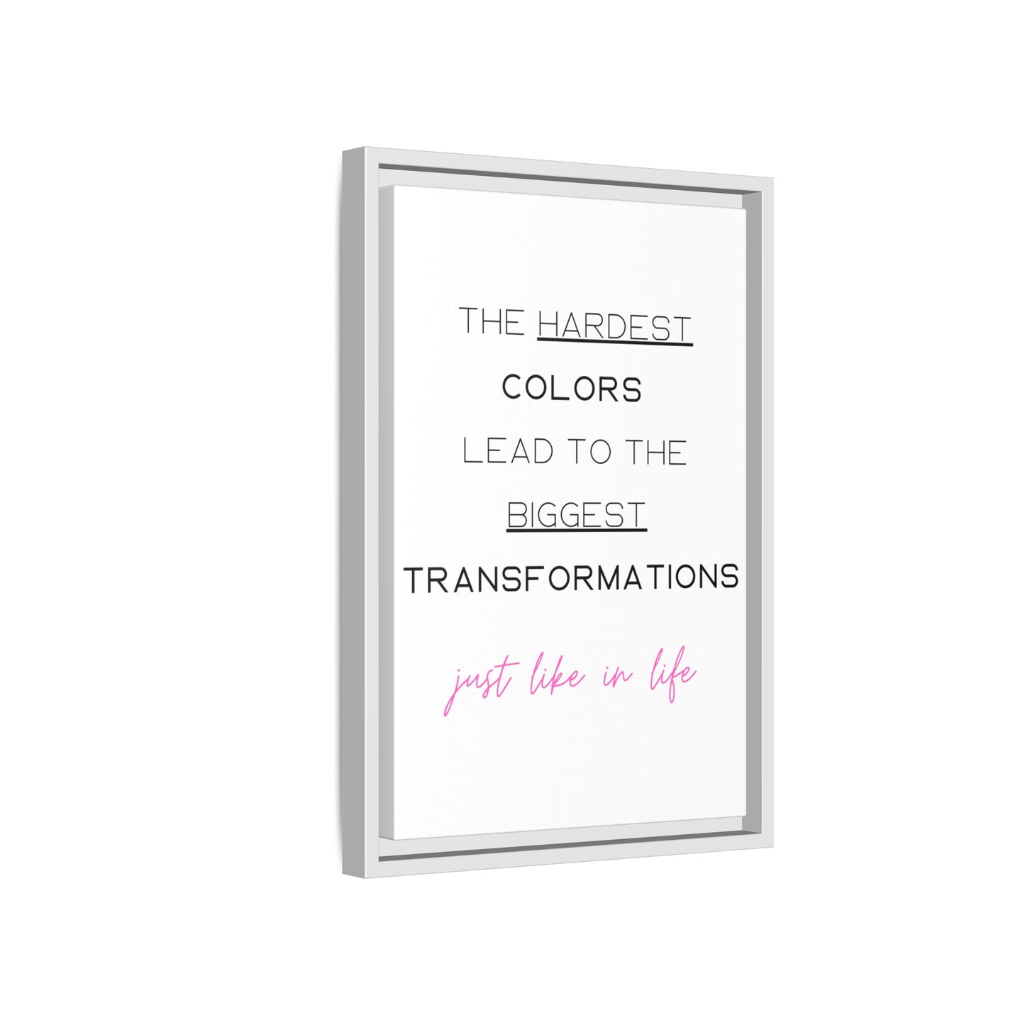 Transformational Canvas – 'Biggest Transformations' Wall Art