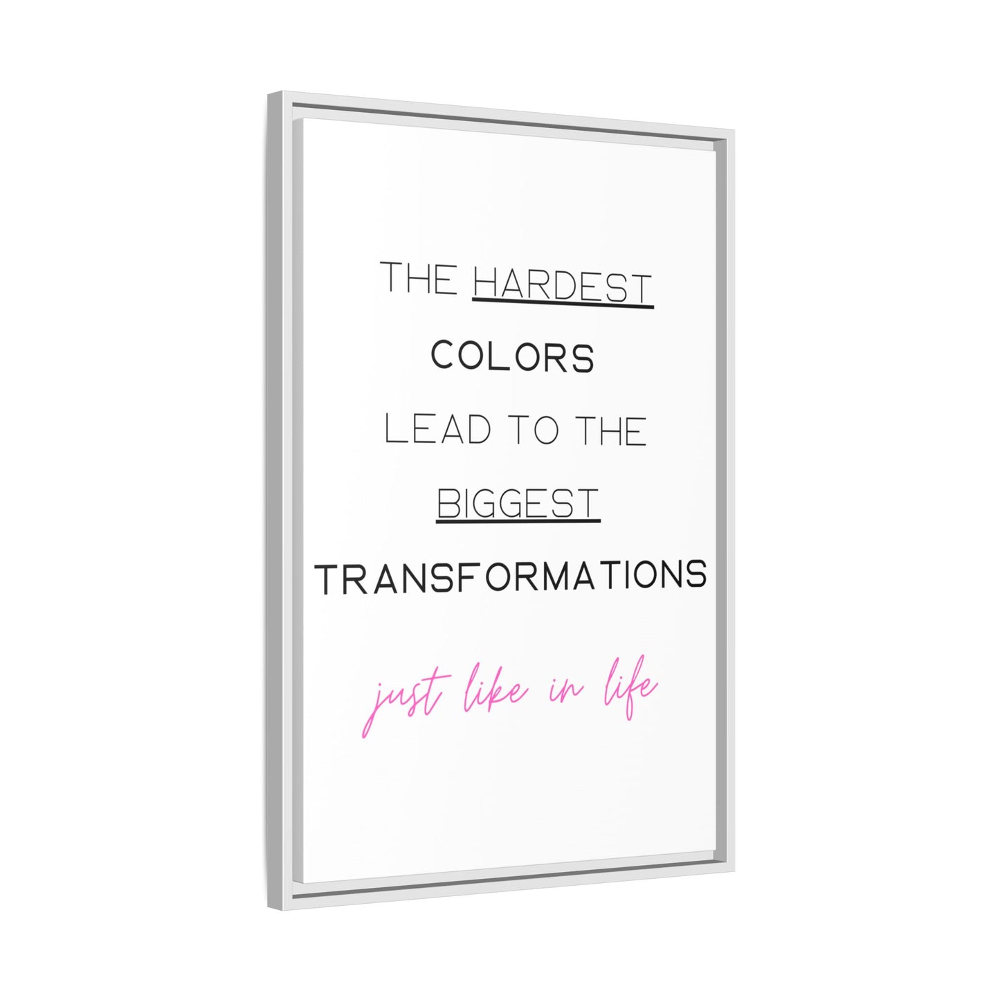Transformational Canvas – 'Biggest Transformations' Wall Art