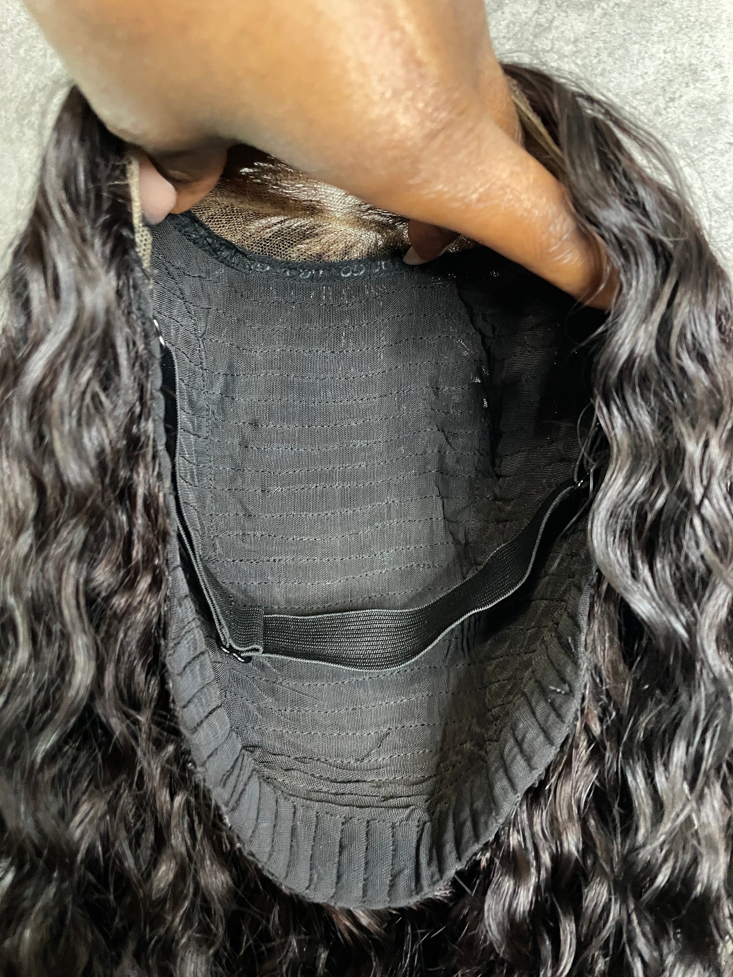 Red Tinted Deep Wave Wig – 5x5 Closure | 20”/22